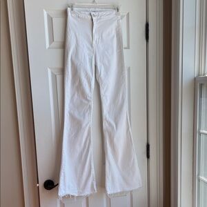 Cello White High Rise Flare Jeans Size 3